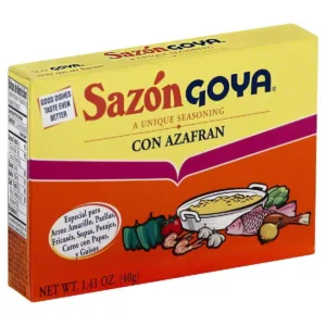 Sazonador Goya con Azafran, 8 x 5g total 40 g