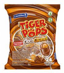 Tiger pops Choco Caramel 24 unids