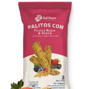 Palitos horneados de Frutos Rojos con Avena 30 g