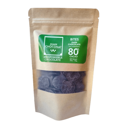 Bites Dark Chocolate 80% Cacao 100g Juan Choconat